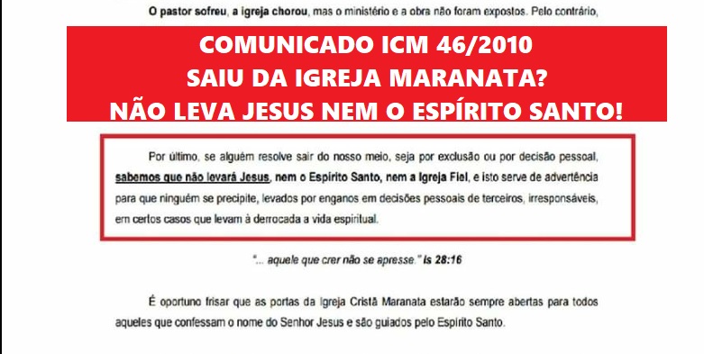 Não leva Jesus nem o Espírito Santo