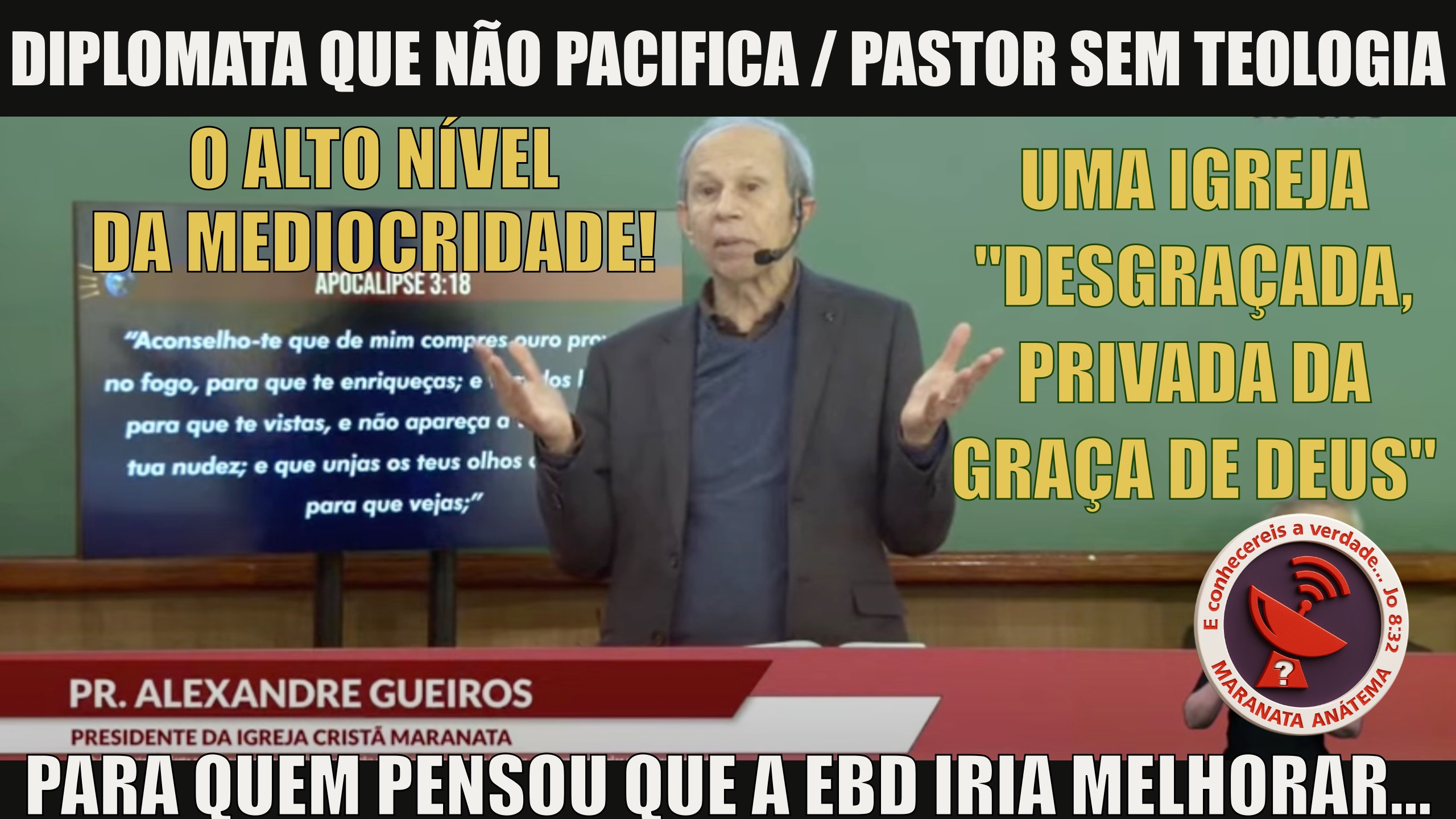 lexandre ataca igrejas evangélicas