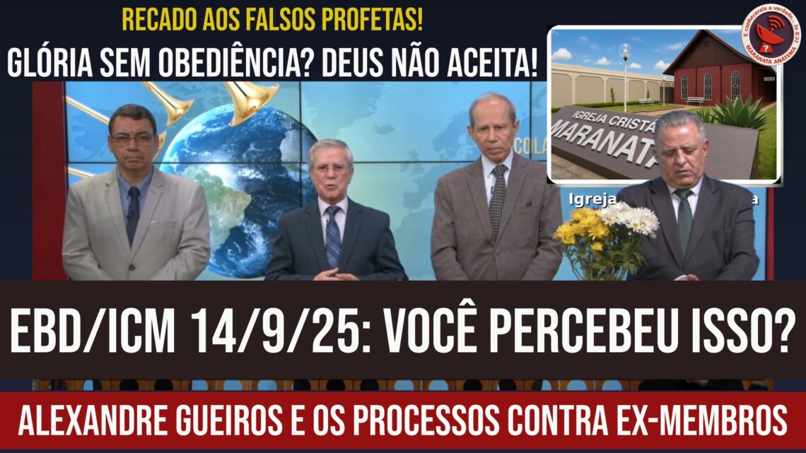 MARANATA: GLÓRIA SEM OBEDIÊNCIA DEUS NÃO ACEITA!