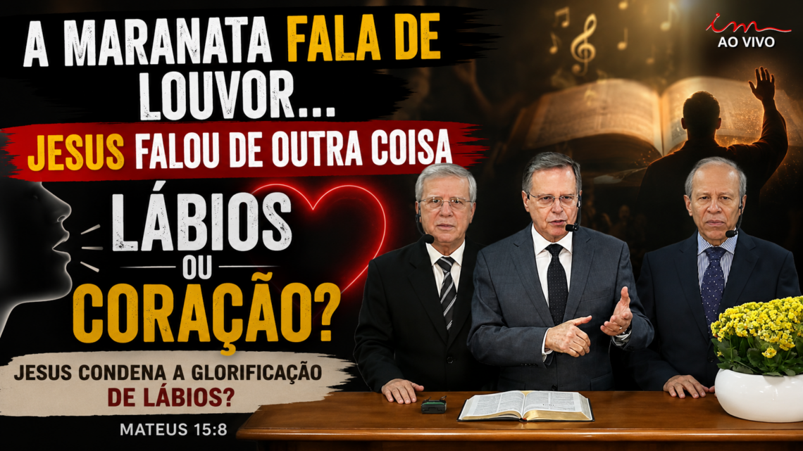 A MARANATA FALA DE LOUVOR… JESUS FALOU DE OUTRA COISA?